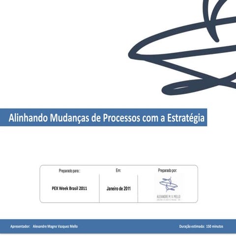 Alinhando Processos com Estratégia 2011