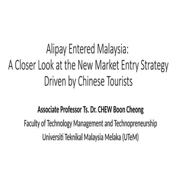 Alipay entered Malaysia: A closer look at the new market entry strategy driven by Chinese tourists