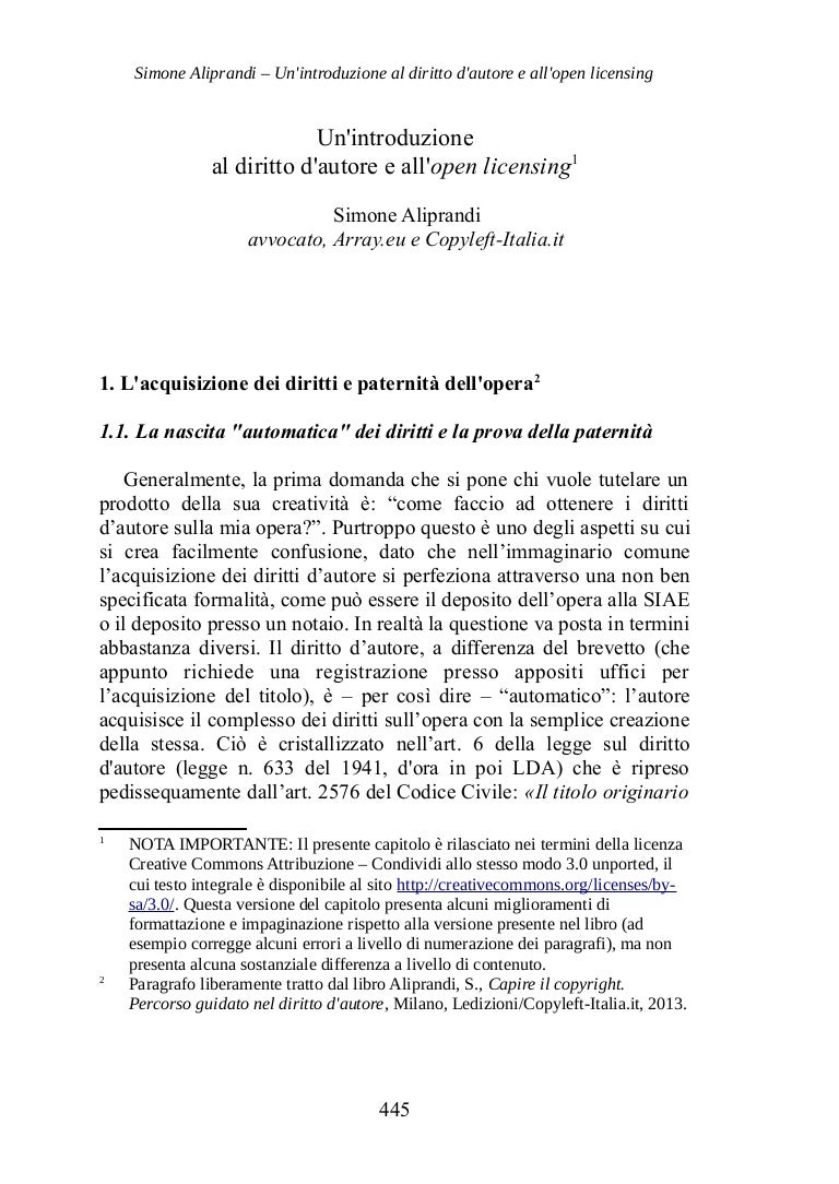 La mia datazione della legge dei diritti