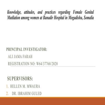proposal on FGM prevalence 