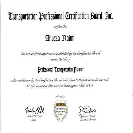 Alireza Naimi PhD Degree | PDF
