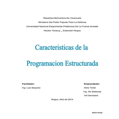 Alirio teran _ Primer trabajo Programacion 2