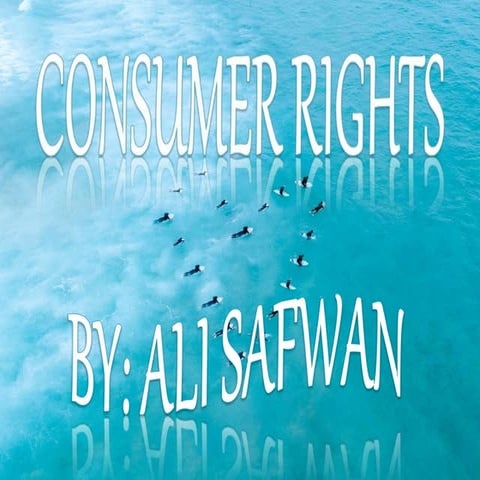 CONSUMER RIGHTS AND AWARENESS PPT CLASS X