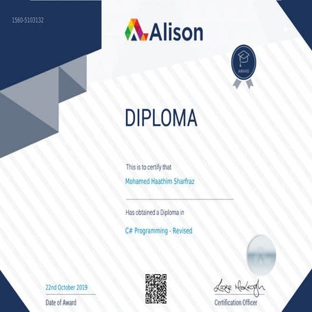 Diploma in C# Programming - Revised | PDF