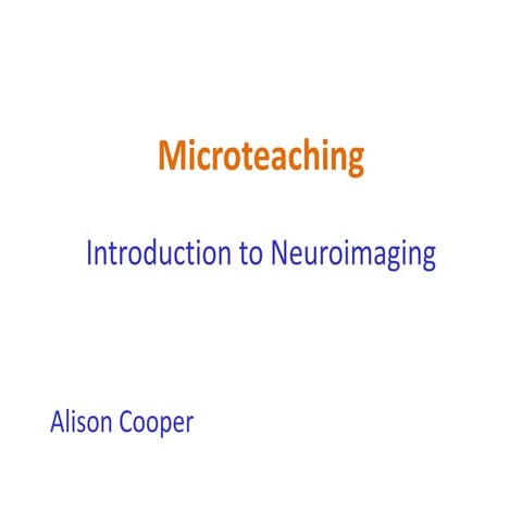 Alison cooper microteaching to share march15
