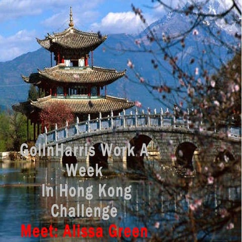 Alissa Green Work A Week In Hong Kong Presentation
