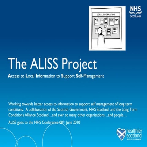 ALISS goes to the NHS Scotland conference 080610