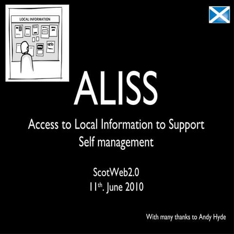ALISS at Scotweb2 0