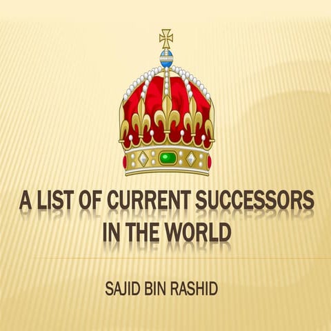A list of current successors