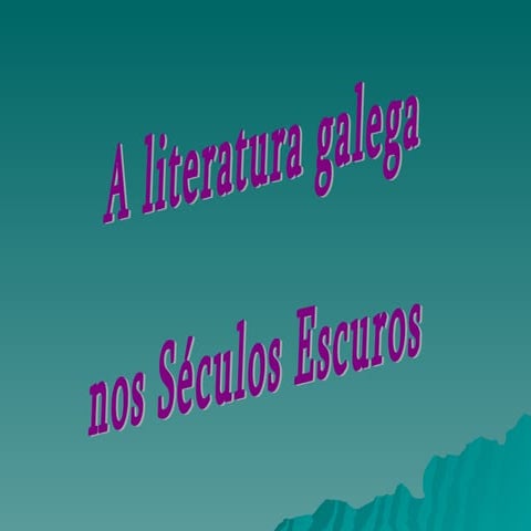 A Literatura Galega Nos Ssee (Ana BeléN)
