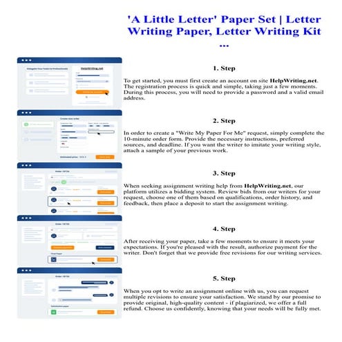 A Little Letter Paper Set Letter Writing Paper, Letter Writing Kit | PDF