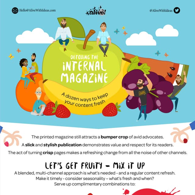 Infographic: Detoxing your employee magazine