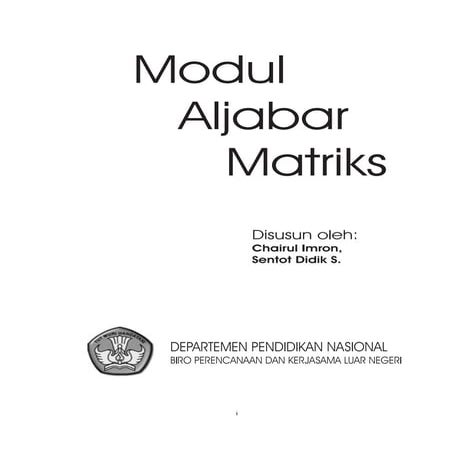 Aljabar matriks-its