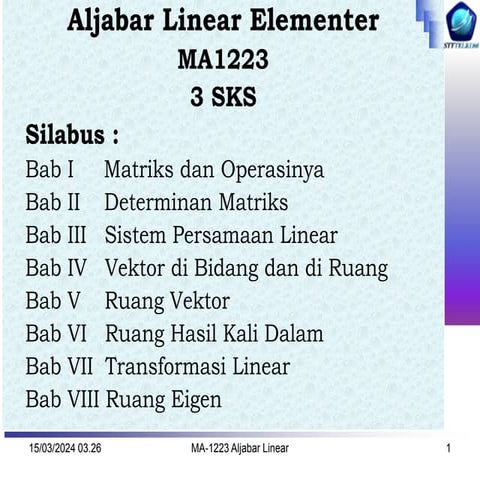 Aljabar_Linear_Elementer dalam kuliah.ppt