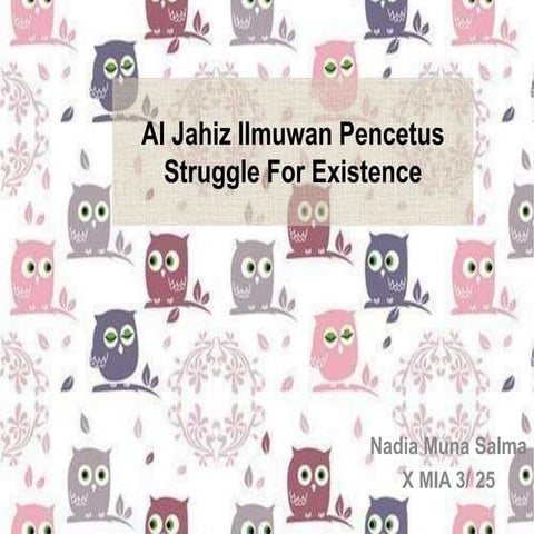 Pencetus struggle for existence | PPTX