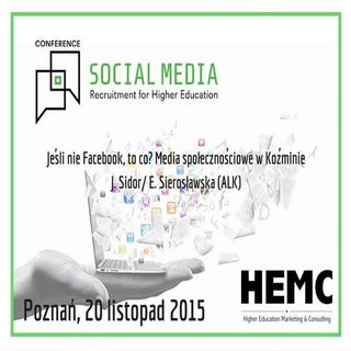 Jeśli nie Facebook, to co? Media sp...