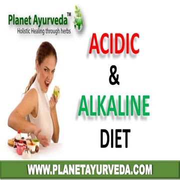 Alkaline & Acidic Foods