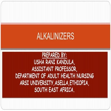 Urinary Acidifiers and Alakalinizers.pptx