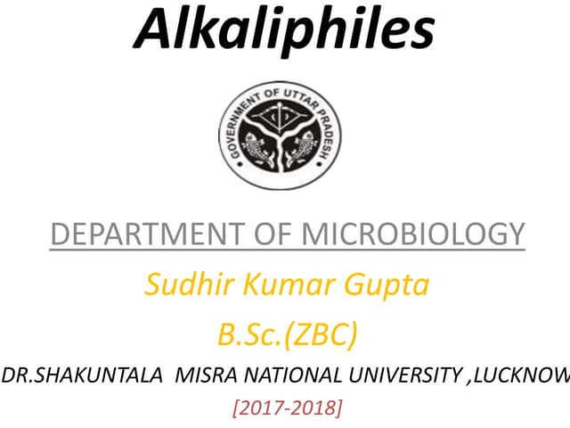 Alkaliphiles