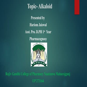 Alkaloid.                            pptx