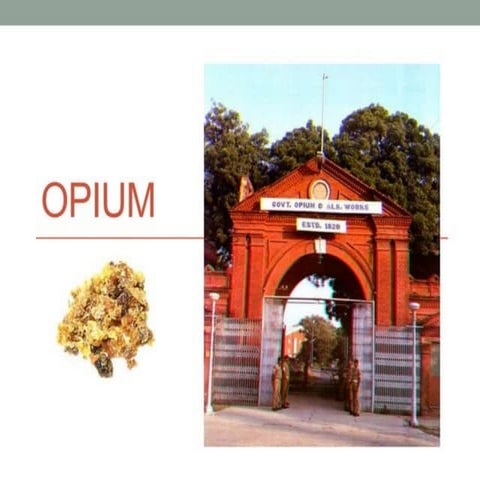 Alkaloid Opium. morphine, opium, papavarinepptx
