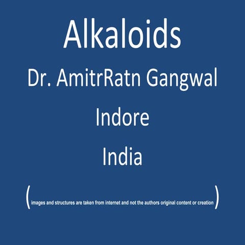 Alkaloids 