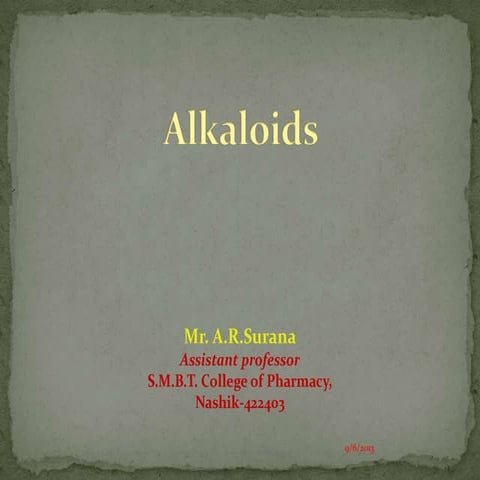 Alkaloids ars