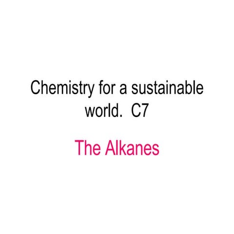 Alkanes