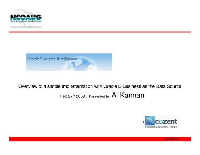 Al kannan   obiee implementation with ebs