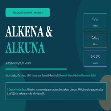 Comprehensive Overview of Alkenes and Alkynes in Organic Chemistry | PPTX