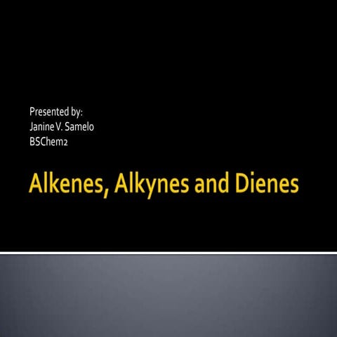 Alkenes,dienes and alkynes