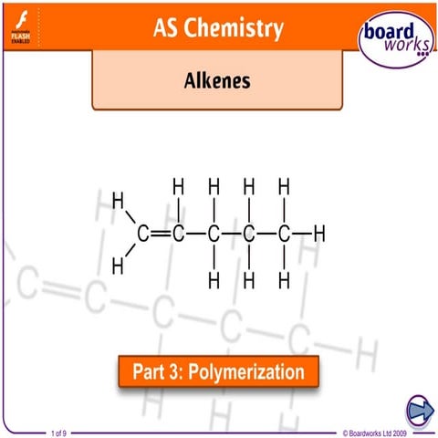Alkenes part 3   polymerization