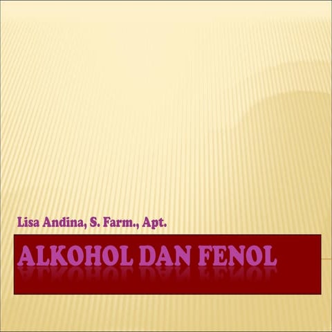 Alkohol dan fenol