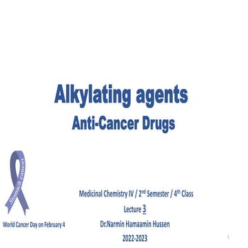Alkylating agents -Medicinal Chemistry 