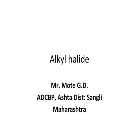 Alkyl halide