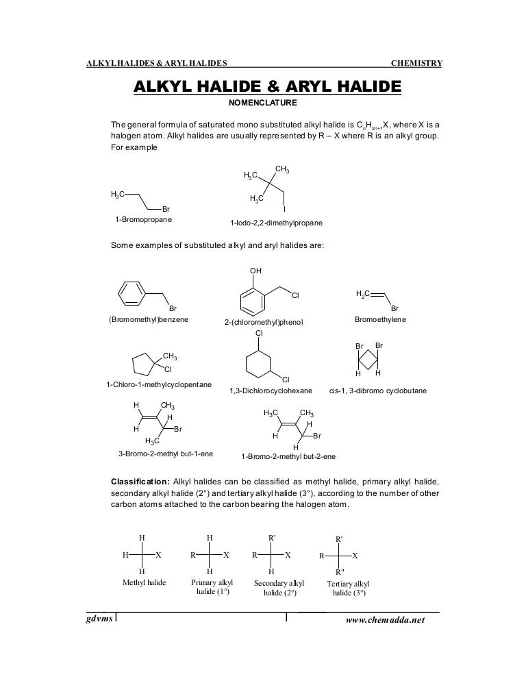 Alkyl halides