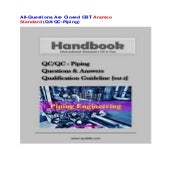 All-Questions Are Closed CBT Aramco Standard (QA/QC-Piping)