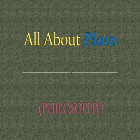 Plato: Books, Life, and Philosophy