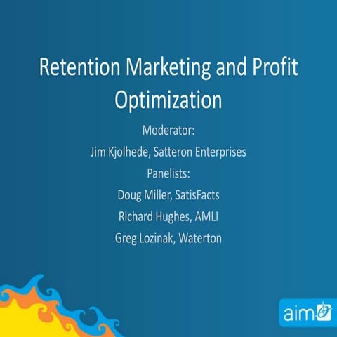 Retention Marketing and Profit Optimization