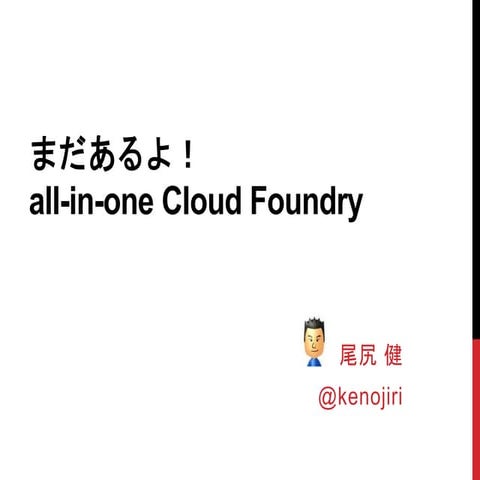 yet another all-in-one cloudfoundry
