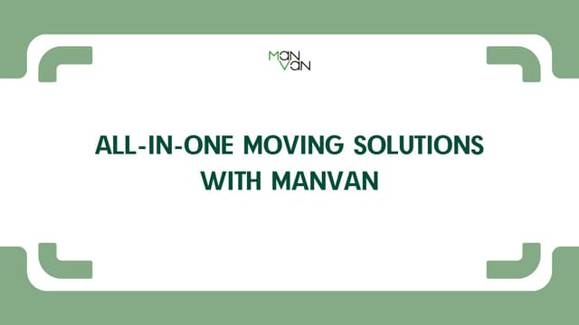 All-In-One Moving Solutions with ManVan Dublin