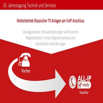 VAF Herbsttagung 2014 - ALL IP Umstrukturierung