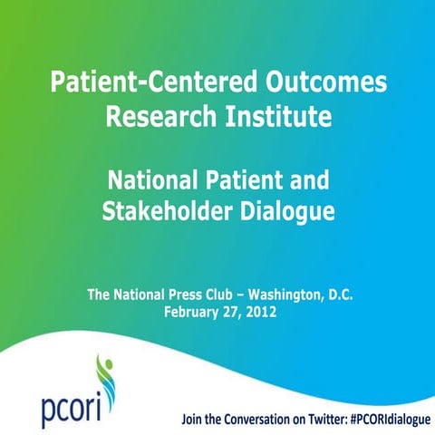 National Patient and Stakeholder Dialogue