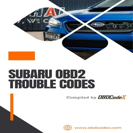 All Subaru OBD2 Trouble Codes List – OBDCodex
