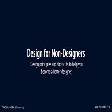 Design for Non-Designers