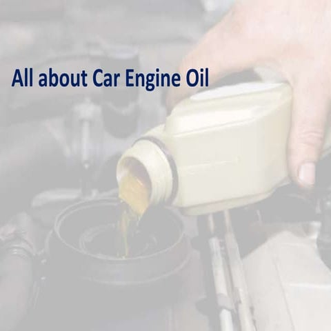 All about car engine oil