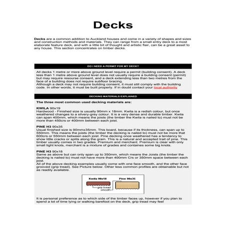 All about decking