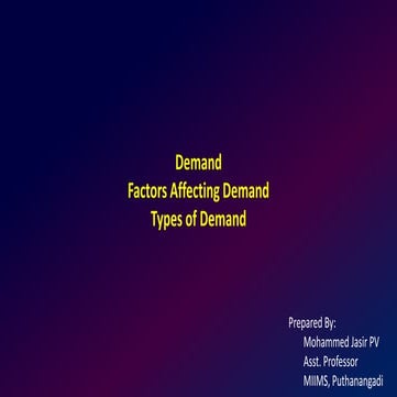 Types of demand | PPTX