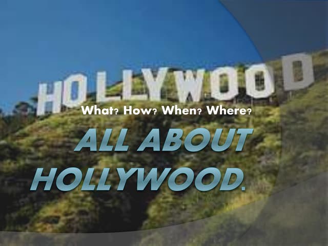 All about hollywood