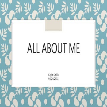 All about me